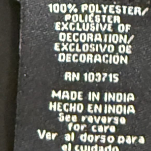 Sharagano Black Blouse sz XL  with Purple Embroidery - Picture 11 of 11